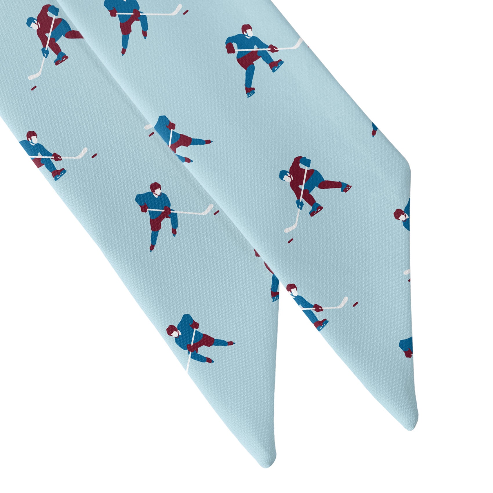Ice Hockey Heritage Hair Scarf - Scarf Tapered Ends - Knotty Tie Co.