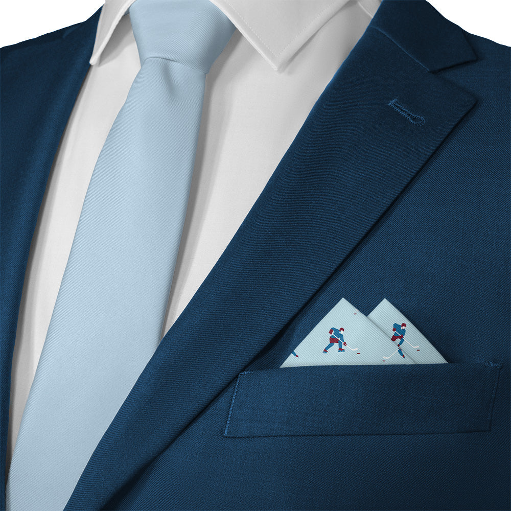 Ice Hockey Heritage Pocket Square - Matching Necktie - Knotty Tie Co.