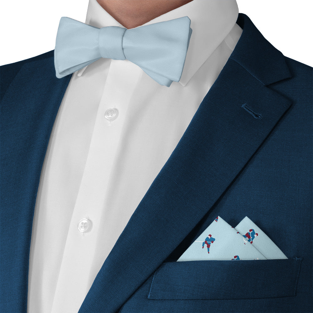Ice Hockey Heritage Pocket Square - Matching Bow Tie - Knotty Tie Co.