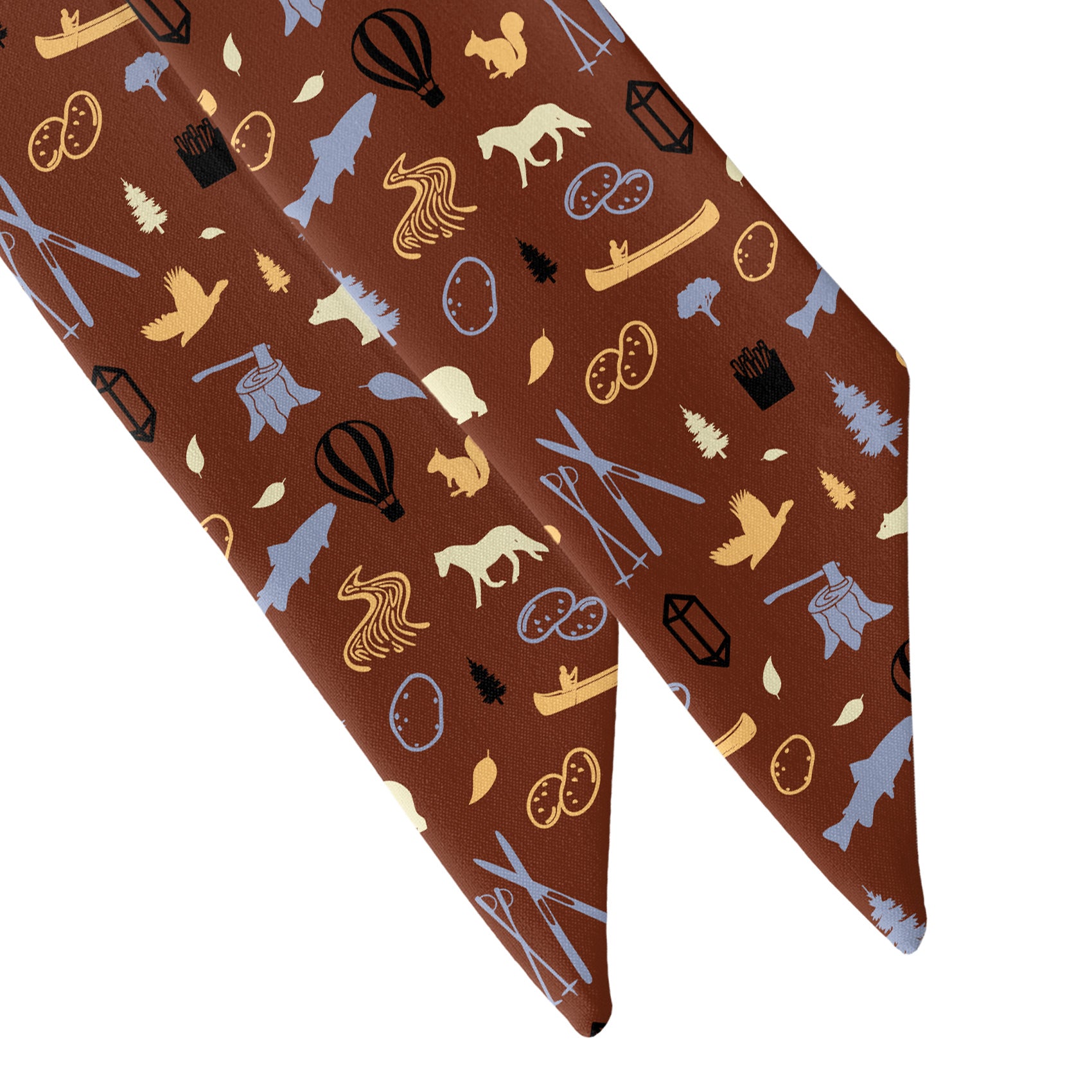 Idaho State Heritage Hair Scarf - Scarf Tapered Ends - Knotty Tie Co.