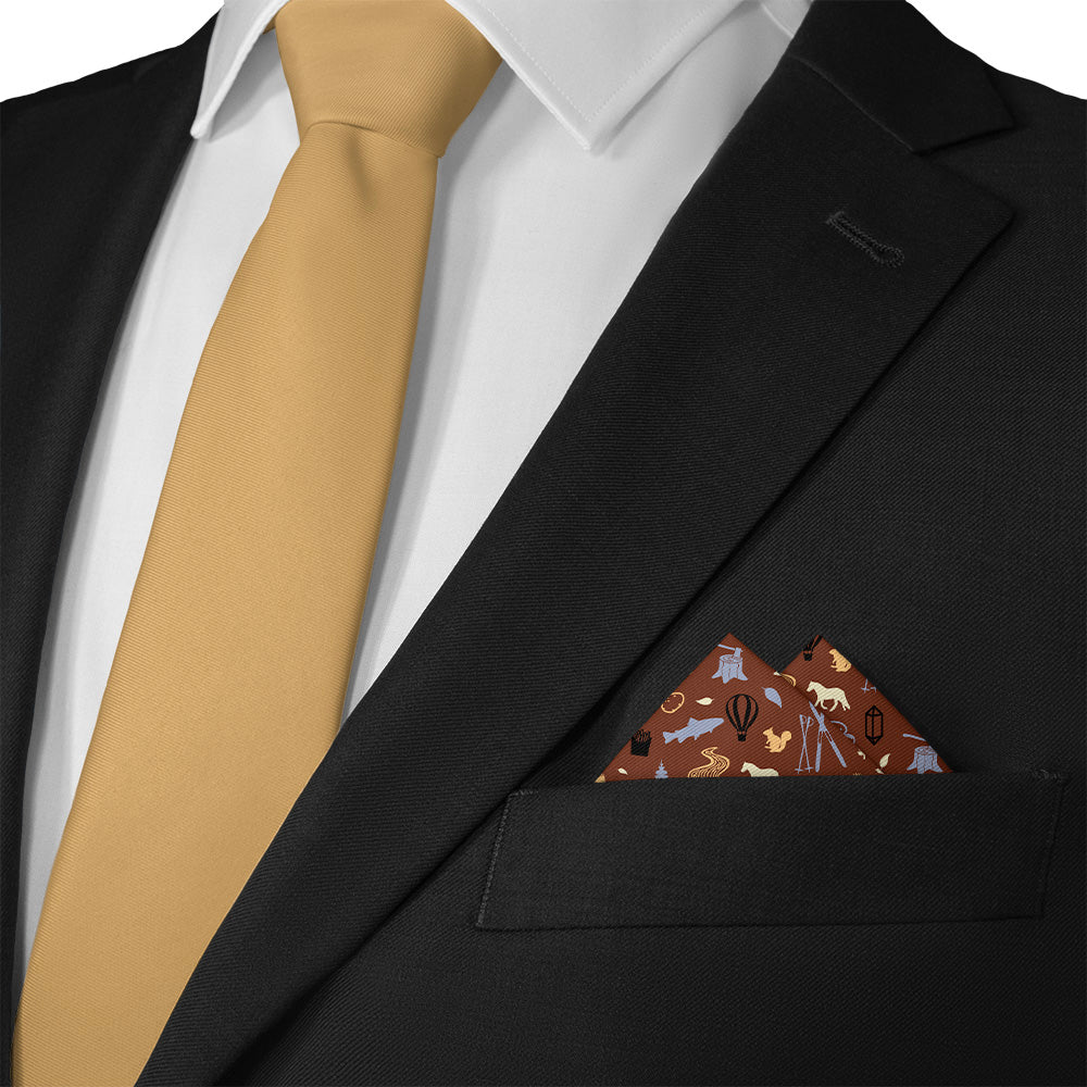 Idaho State Heritage Pocket Square - Matching Necktie- Knotty Tie Co.
