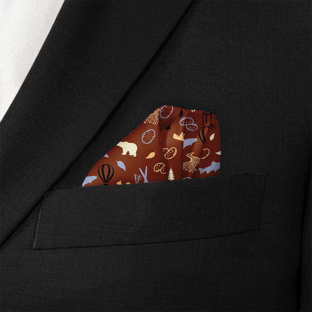 Idaho State Heritage Pocket Square - Wave Fold - Knotty Tie Co.