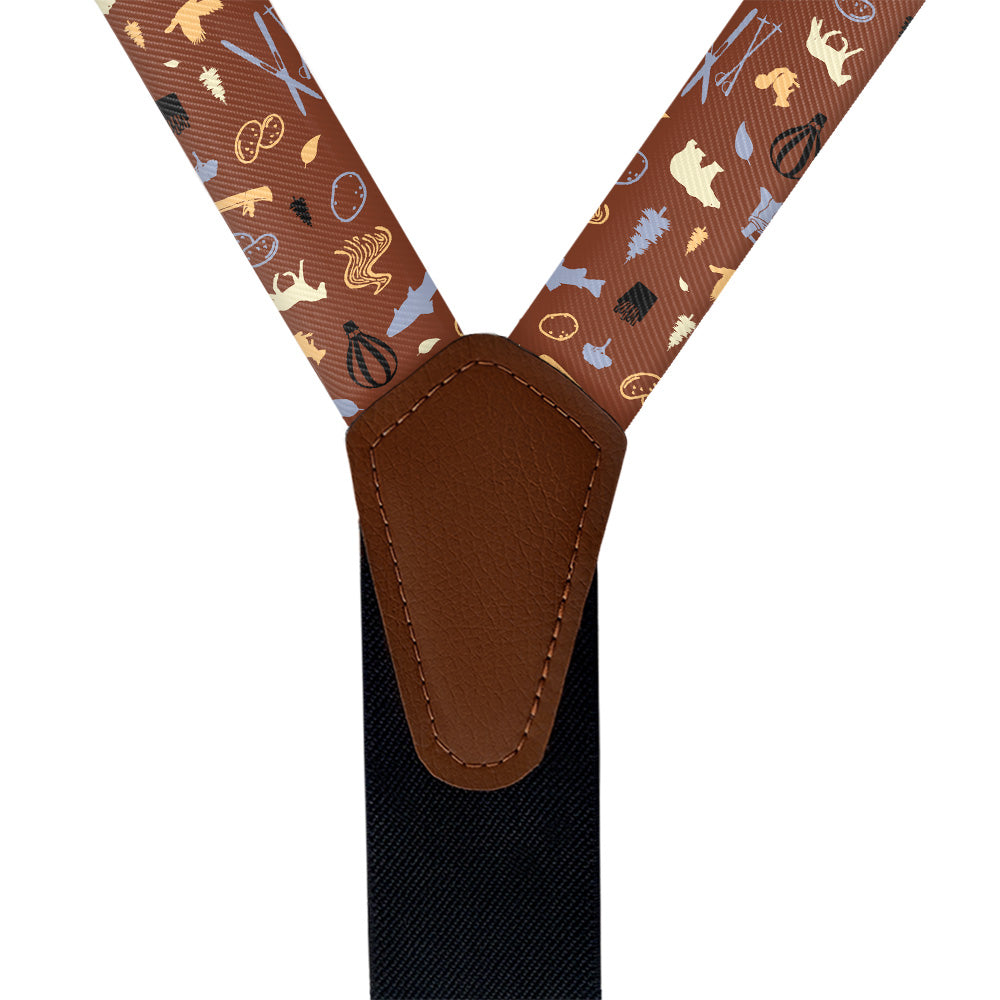 Idaho State Heritage Suspenders - Vegan Leather Y-Back - Knotty Tie Co.