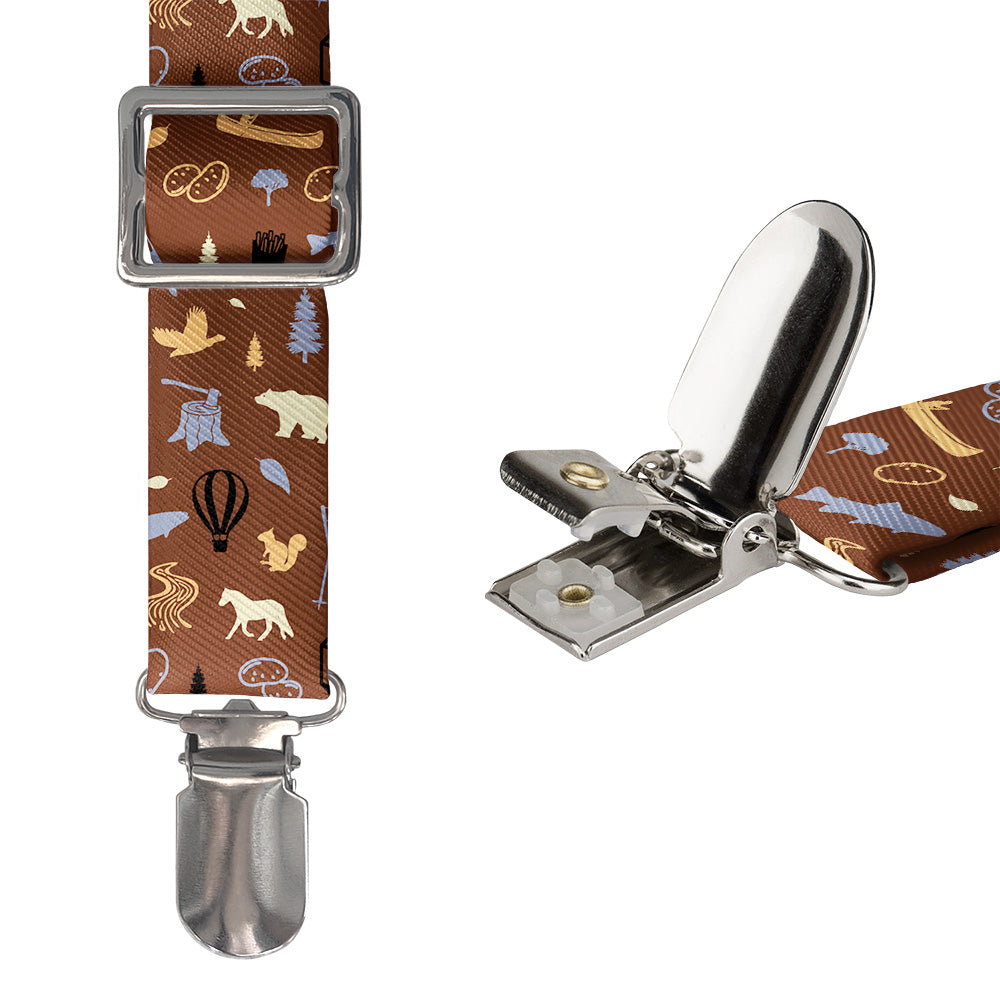 Idaho State Heritage Suspenders - Hardware and Strap - Knotty Tie Co.