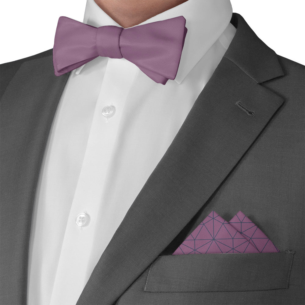 Igloo Geo Pocket Square - Matching Bow Tie - Knotty Tie Co.