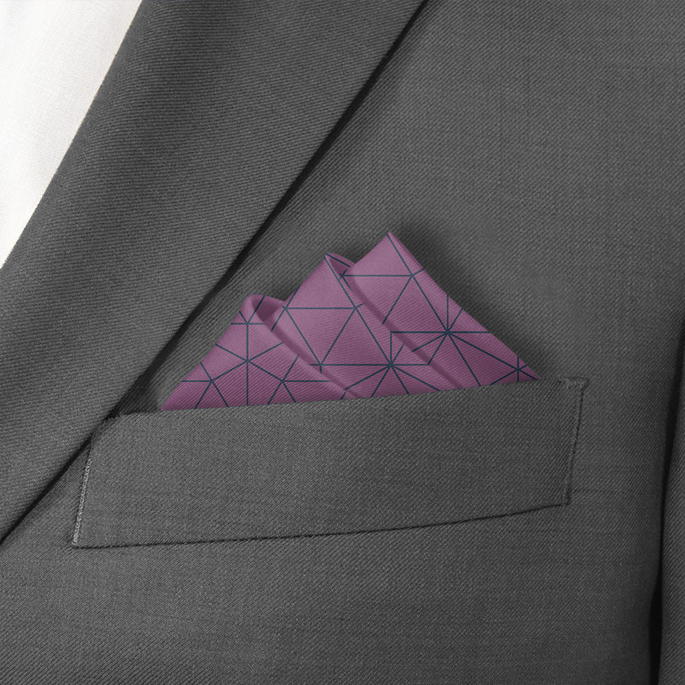 Igloo Geo Pocket Square - Stairs Fold - Knotty Tie Co.