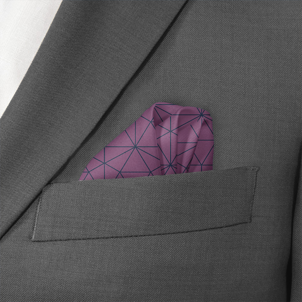 Igloo Geo Pocket Square - Wave Fold - Knotty Tie Co.