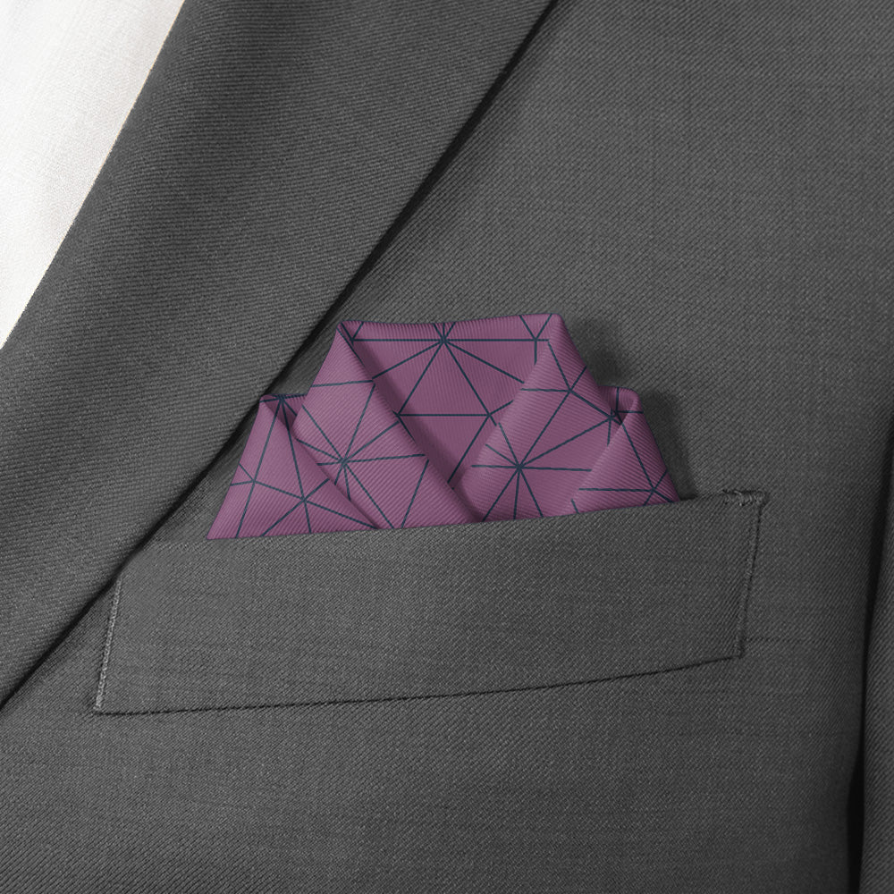 Igloo Geo Pocket Square - Scalloped Fold - Knotty Tie Co.
