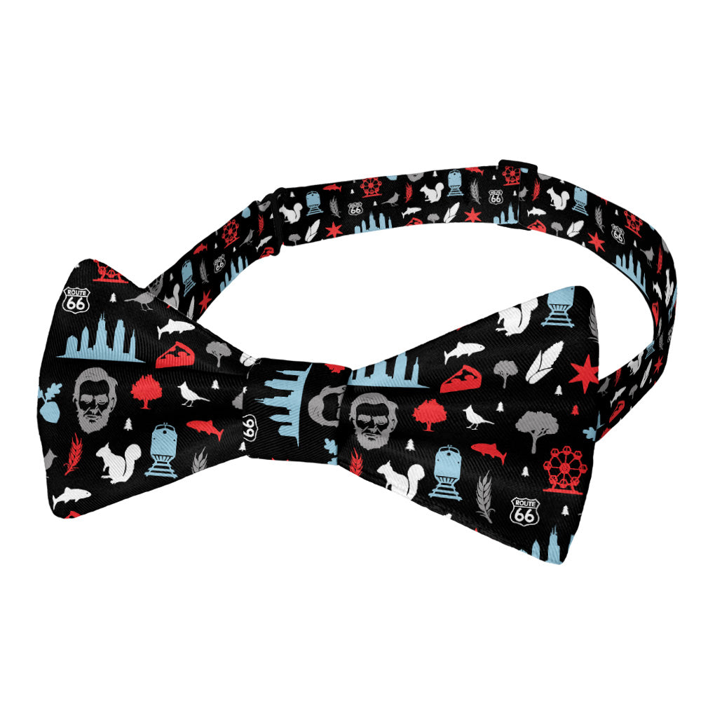 Illinois State Heritage Bow Tie - Adult Pre-Tied 12-22" -  - Knotty Tie Co.