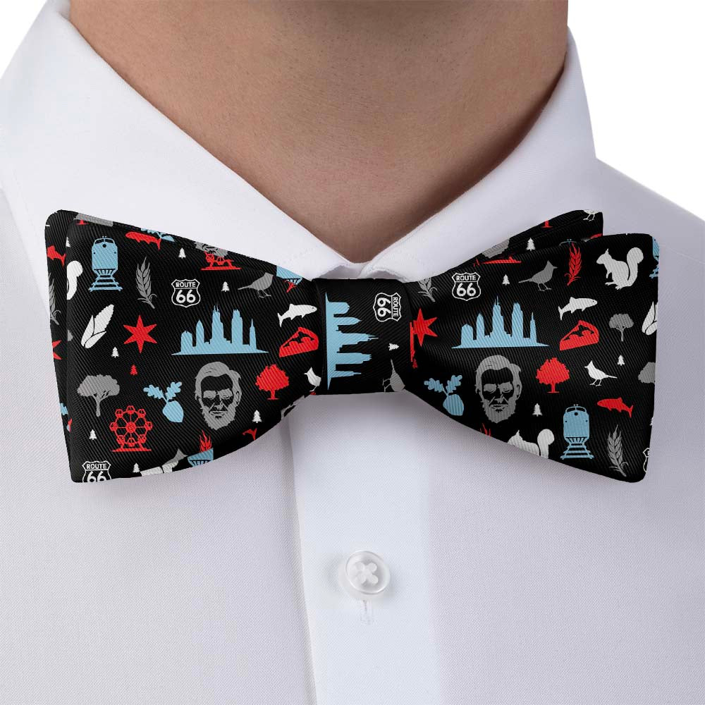 Illinois State Heritage Bow Tie - Bow Tie with Dress Shirt - Knotty Tie Co.