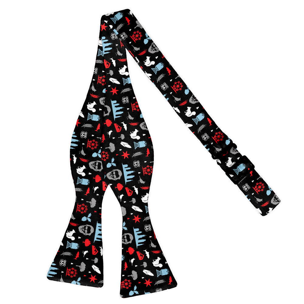 Illinois State Heritage Bow Tie - Self Tie Flat - Knotty Tie Co.
