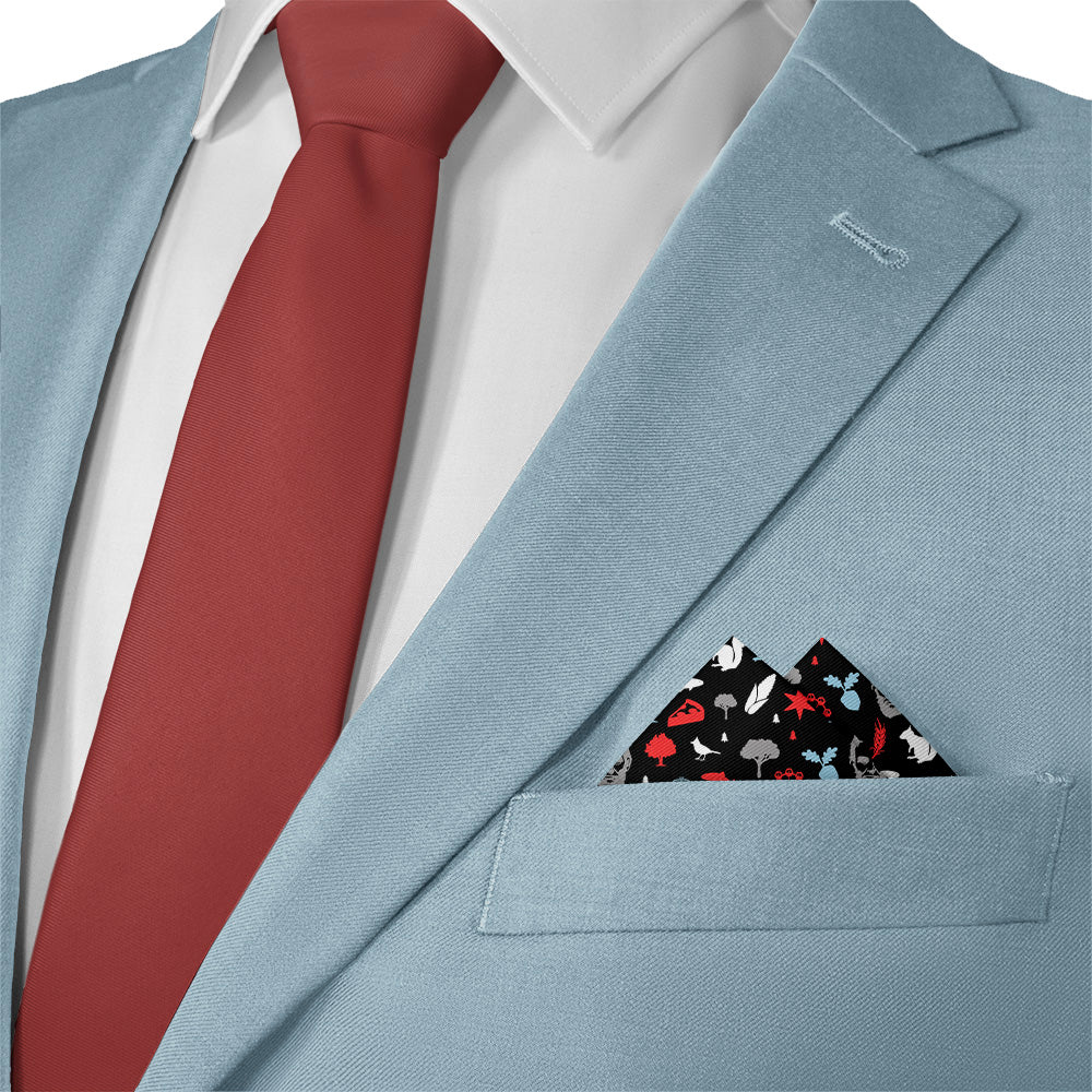 Illinois State Heritage Pocket Square - Matching Necktie- Knotty Tie Co.