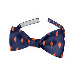 Illinois State Outline Bow Tie - Kids Pre-Tied 9.5-12.5" -  - Knotty Tie Co.