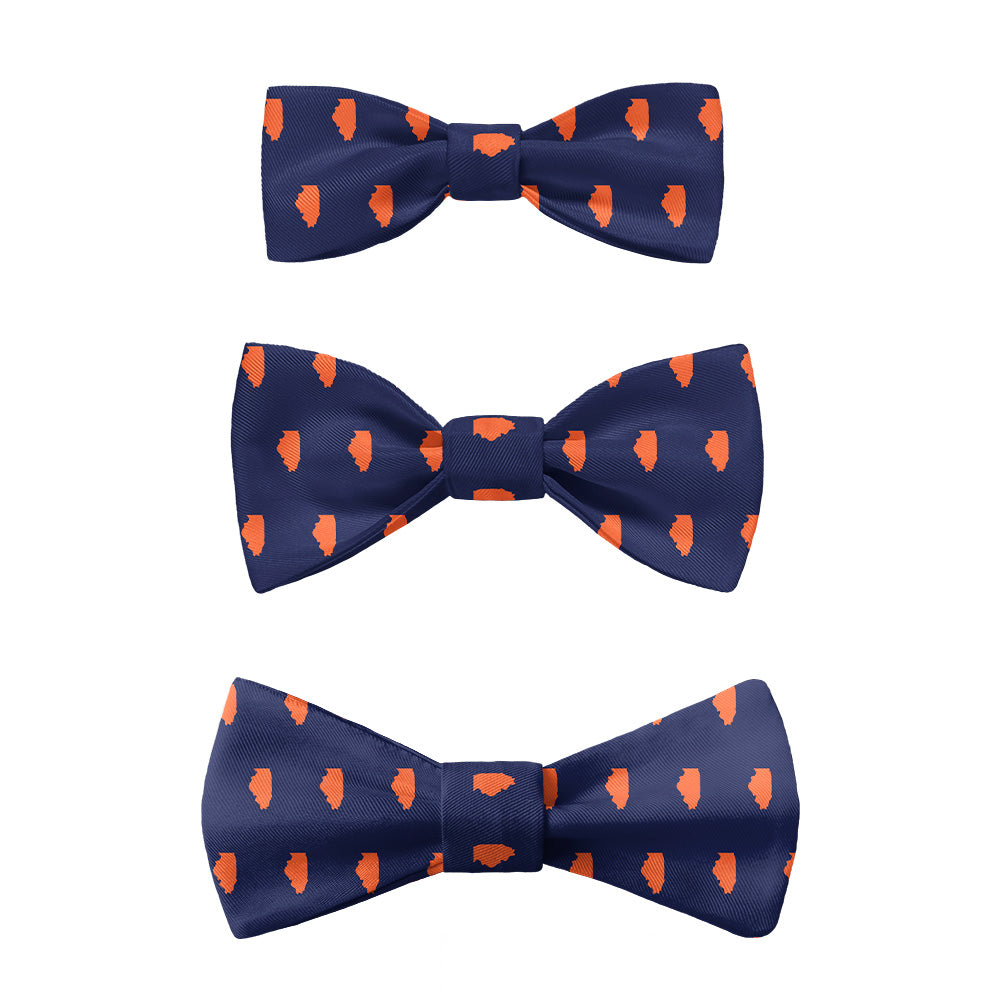 Illinois State Outline Bow Tie -  -  - Knotty Tie Co.