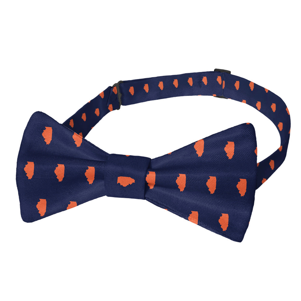 Illinois State Outline Bow Tie - Pre-Tied Bow Tie - Knotty Tie Co.