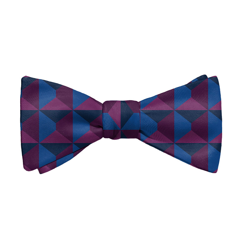 Illusion Geometric Bow Tie - Adult Standard Self-Tie 14-18" -  - Knotty Tie Co.