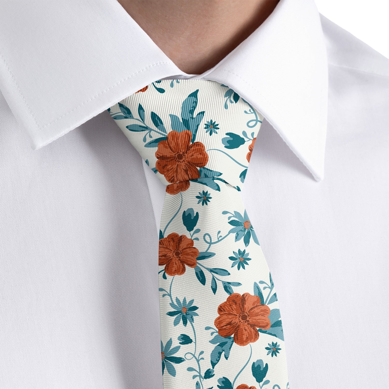 Flower shirt tie outlet