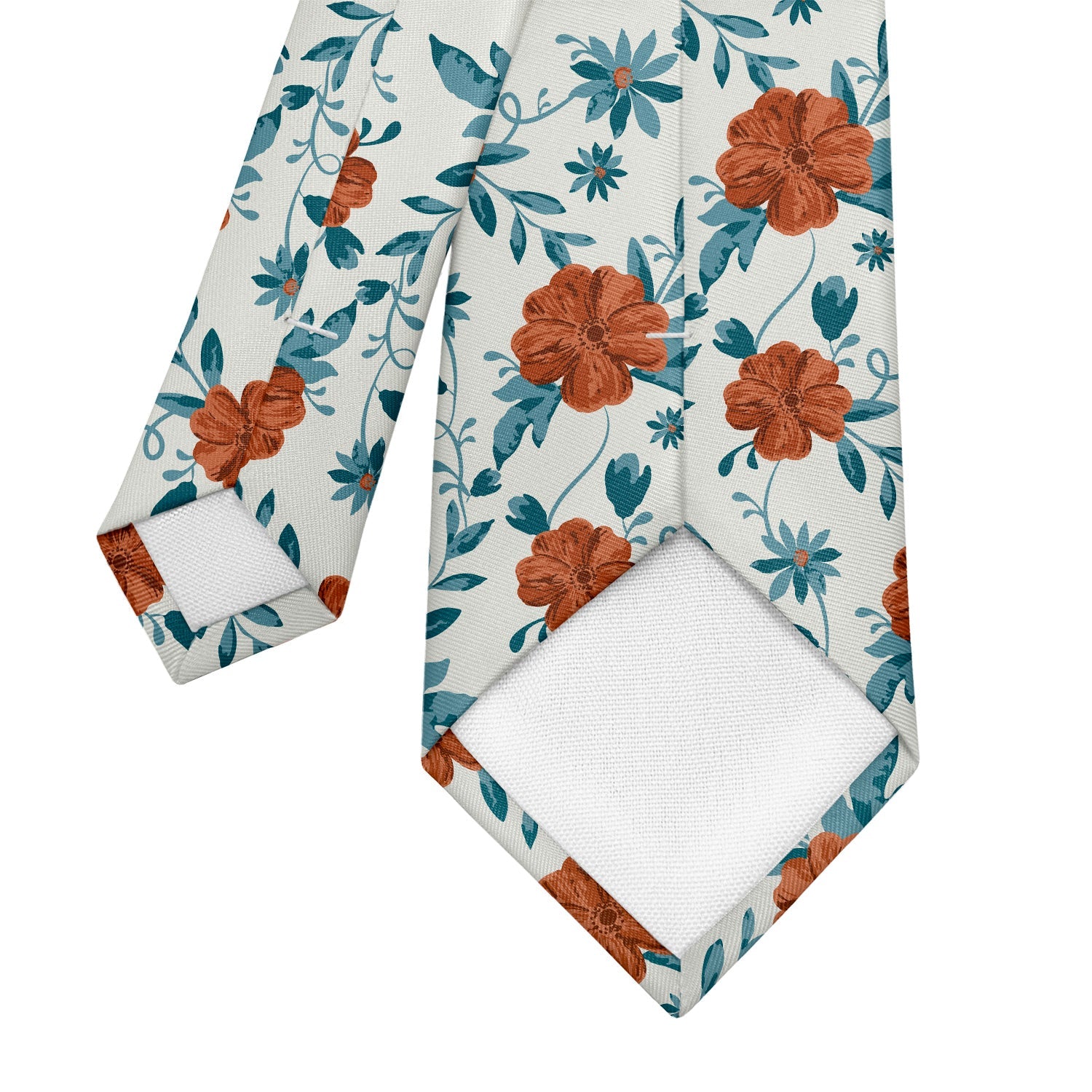 Impatiens Floral Necktie - Tipping - Knotty Tie Co.