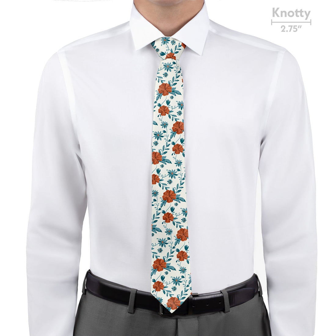 Impatiens Floral Necktie - Knotty - Knotty Tie Co.