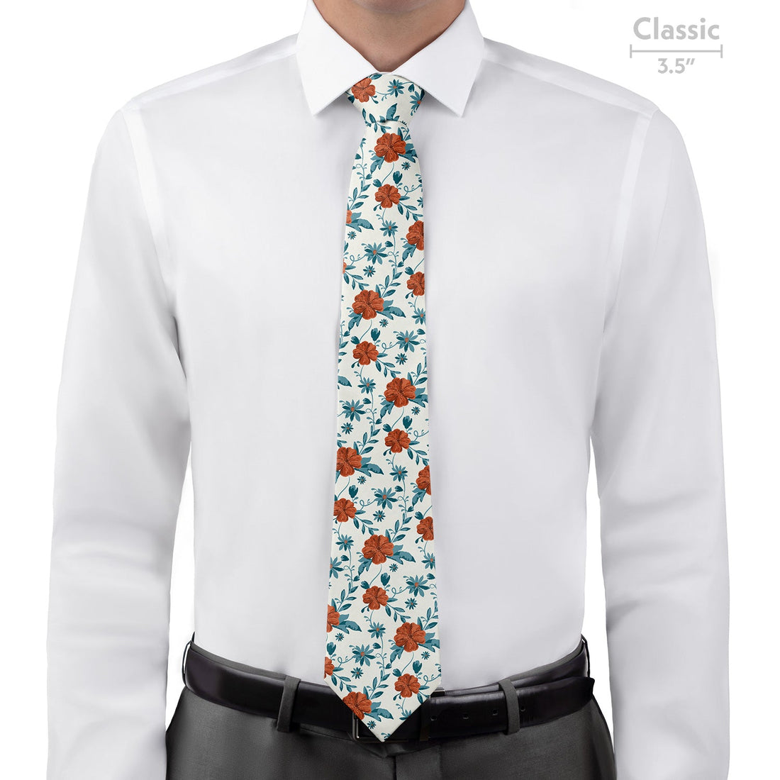 Impatiens Floral Necktie - Classic - Knotty Tie Co.