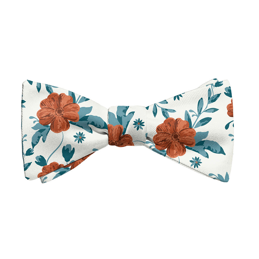 Impatiens Floral Bow Tie - Adult Standard Self-Tie 14-18" -  - Knotty Tie Co.
