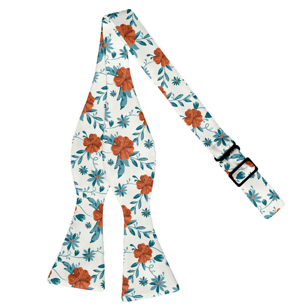 Impatiens Floral Bow Tie - Adult Extra-Long Self-Tie 18-21" -  - Knotty Tie Co.