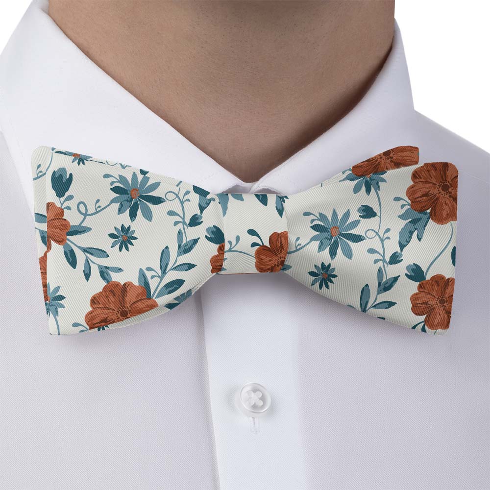 Impatiens Floral Bow Tie - Bow Tie with Dress Shirt - Knotty Tie Co.