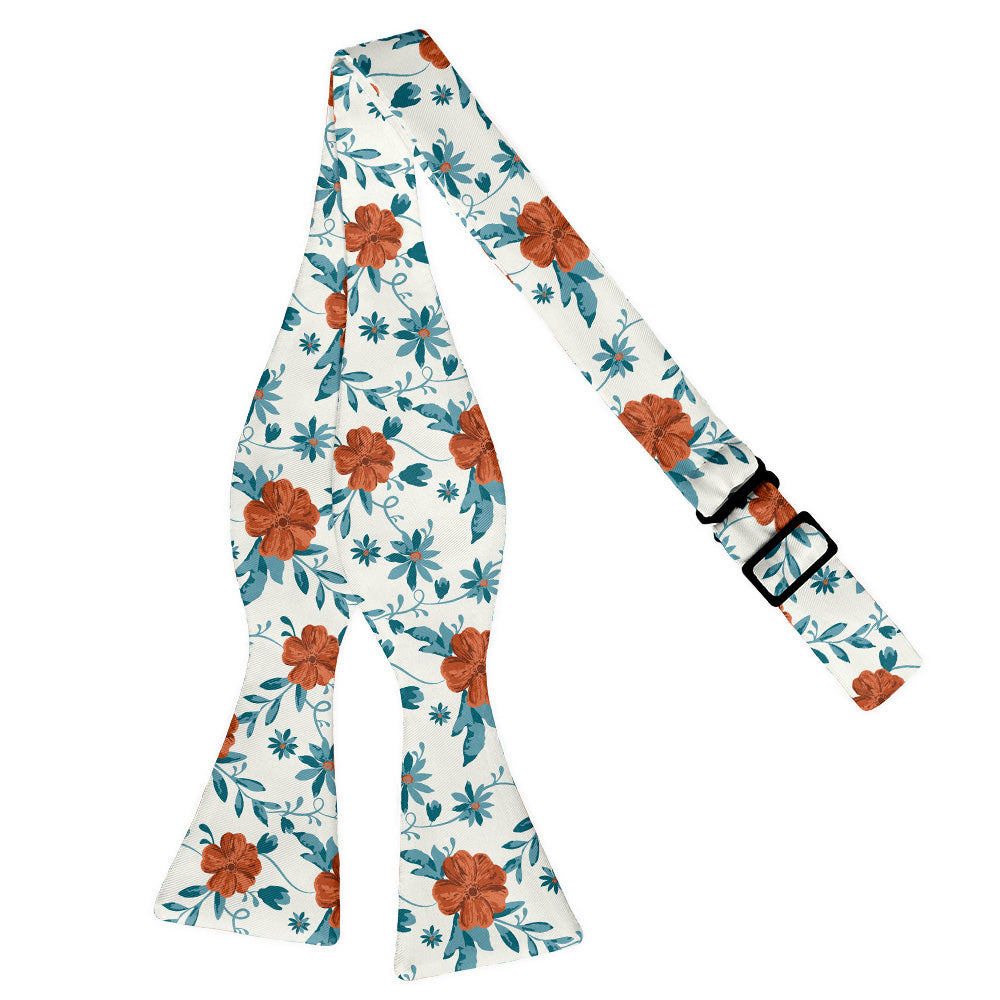 Impatiens Floral Bow Tie - Self Tie Flat - Knotty Tie Co.