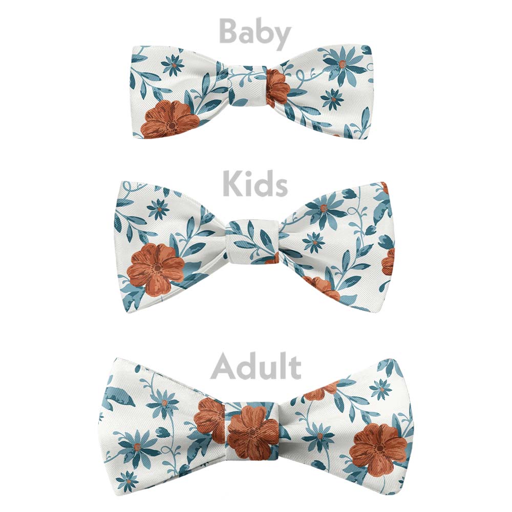 Impatiens Floral Bow Tie - Bow Sizes - Knotty Tie Co.