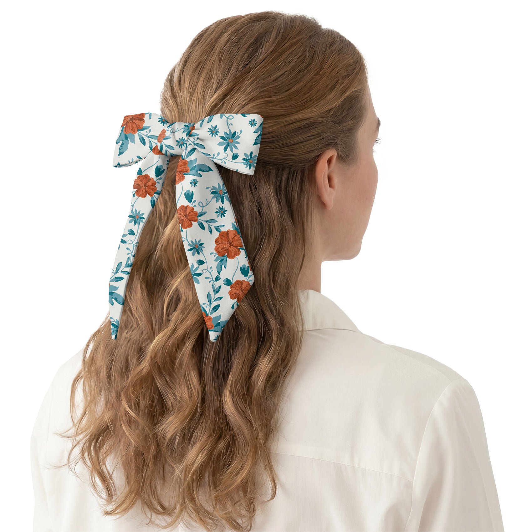 Impatiens Floral Hair Scarf - Hair Scarf - Knotty Tie Co.