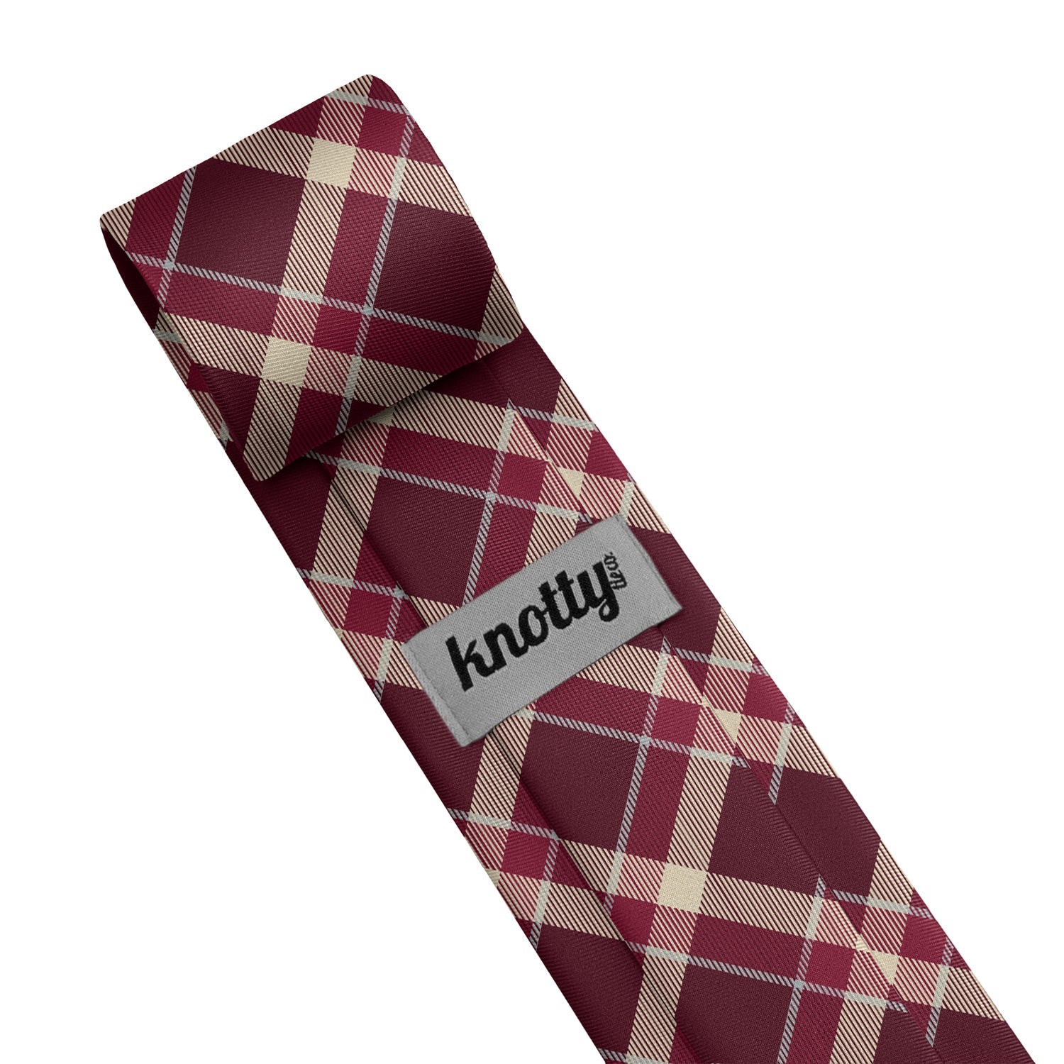Inca Plaid Necktie - Tag - Knotty Tie Co.