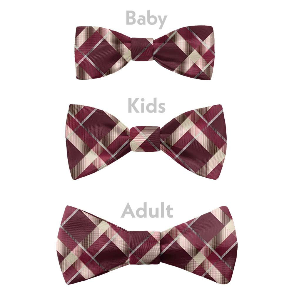 Inca Plaid Bow Tie - Bow Sizes - Knotty Tie Co.