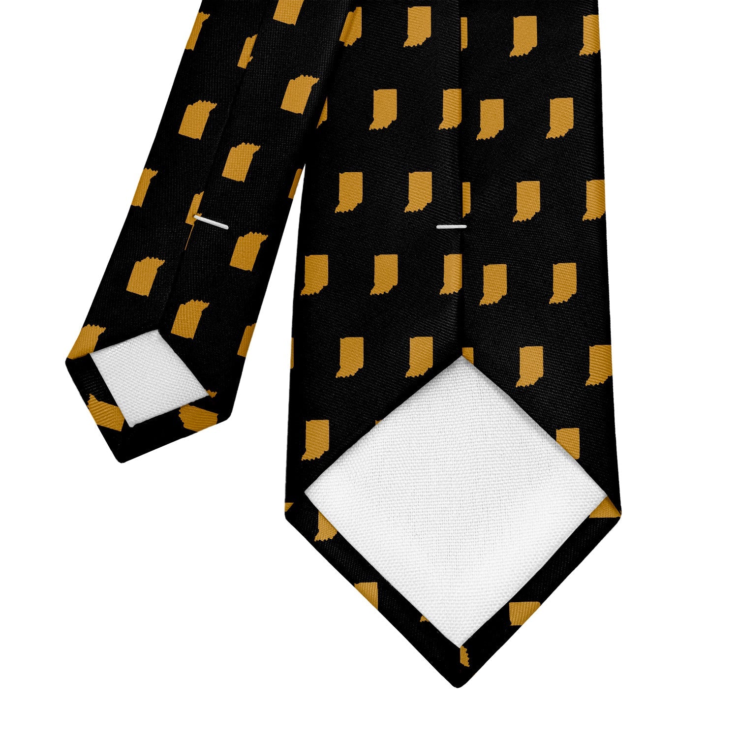 Indiana State Outline Necktie - Tipping - Knotty Tie Co.