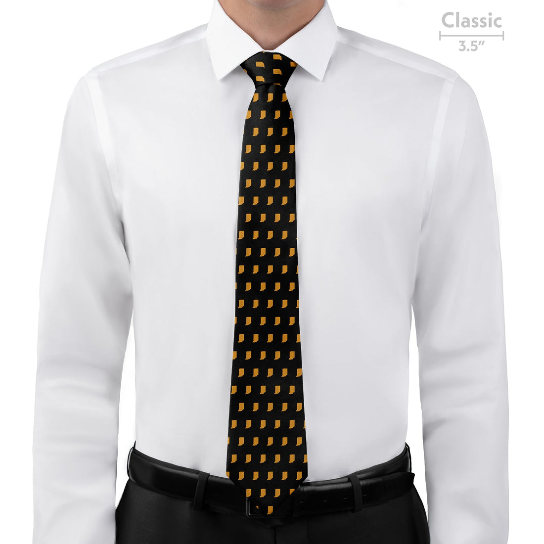 Indiana State Outline Necktie - Classic - Knotty Tie Co.