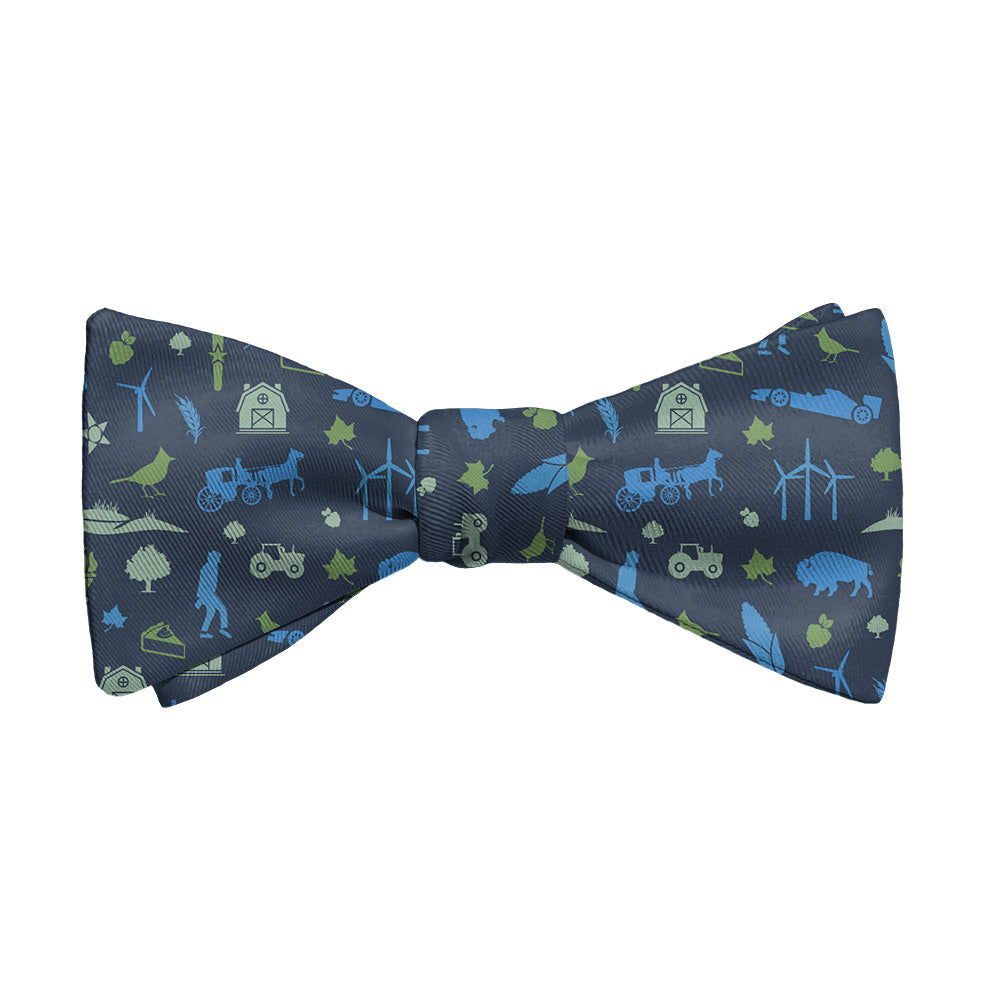 Indiana State Heritage Bow Tie - Adult Standard Self-Tie 14-18" -  - Knotty Tie Co.