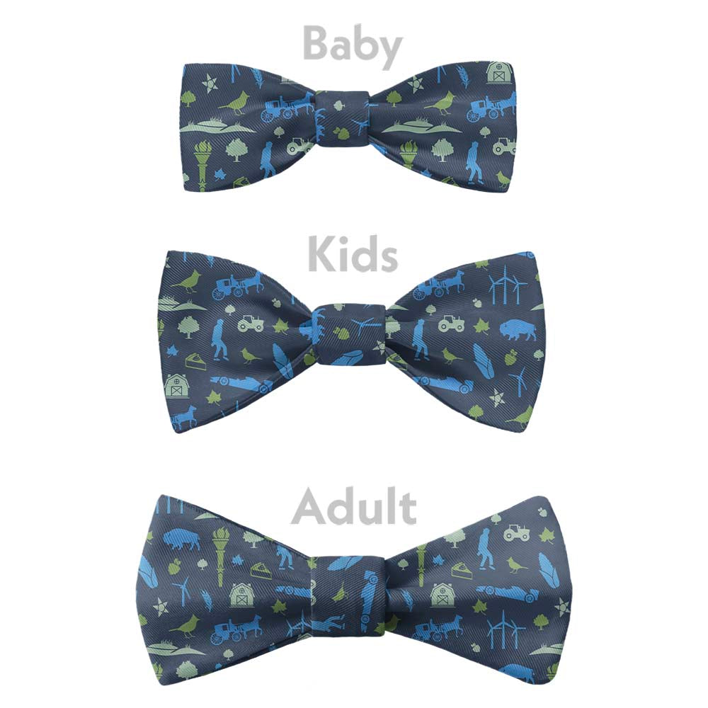 Indiana State Heritage Bow Tie - Bow Sizes - Knotty Tie Co.
