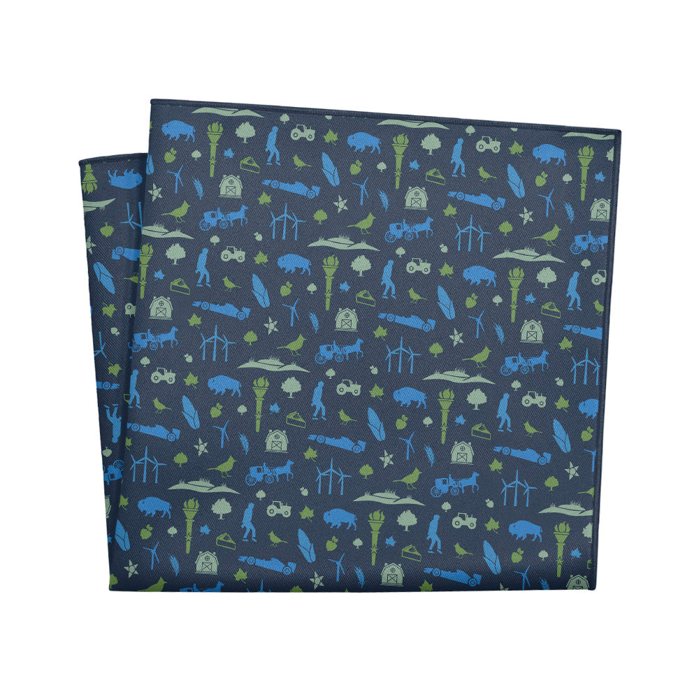 Indiana State Heritage Pocket Square - 12" Square - Knotty Tie Co.