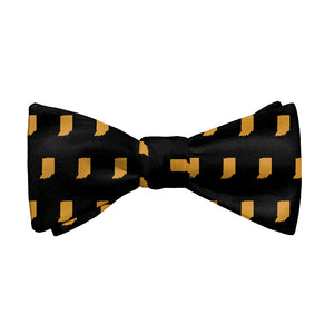 Indiana State Outline Bow Tie - Adult Standard Self-Tie 14-18" -  - Knotty Tie Co.