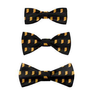 Indiana State Outline Bow Tie -  -  - Knotty Tie Co.