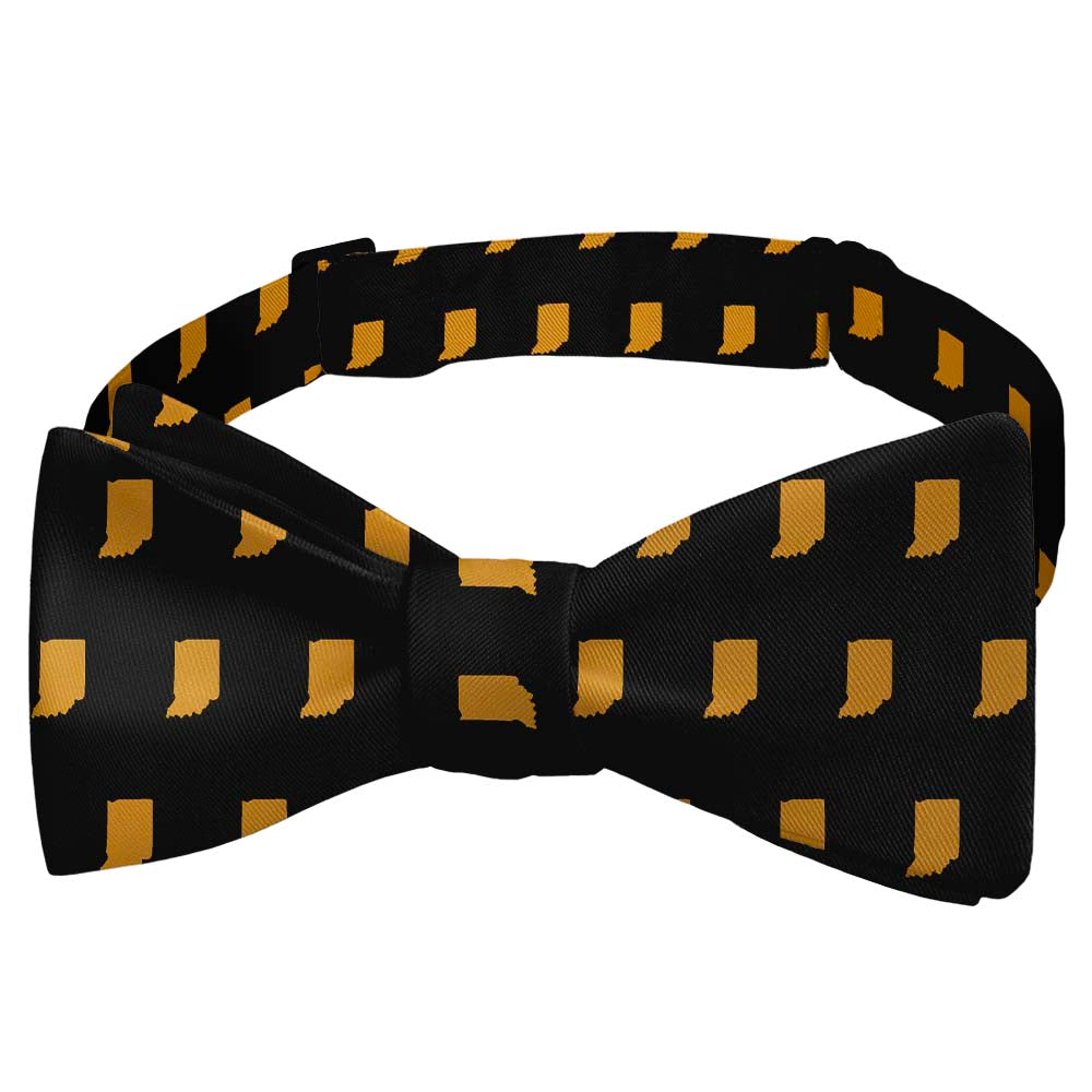 Indiana State Outline Bow Tie - Self Tie Bow Tie - Knotty Tie Co.