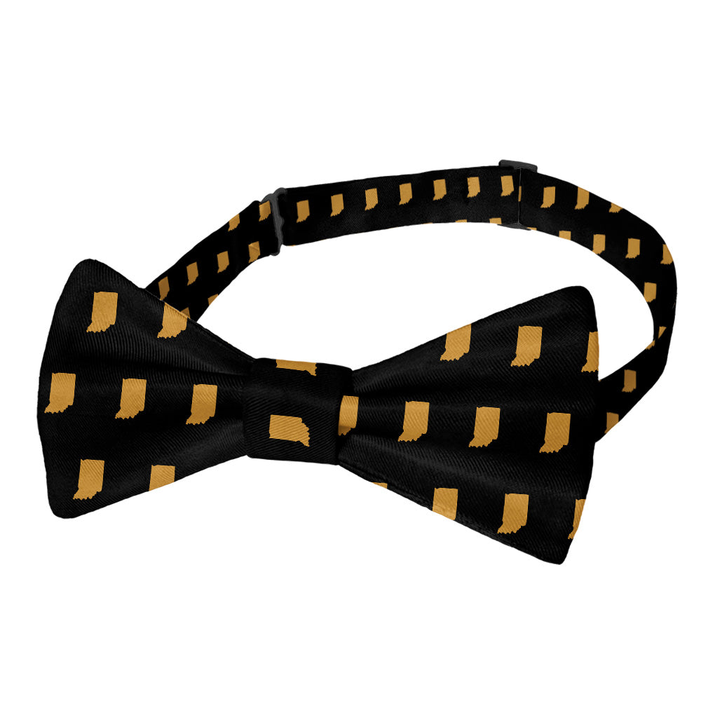 Indiana State Outline Bow Tie - Pre-Tied Bow Tie - Knotty Tie Co.