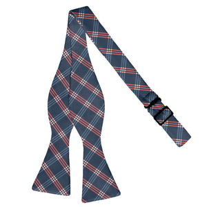 Intersector Plaid Bow Tie - Adult Extra-Long Self-Tie 18-21" -  - Knotty Tie Co.