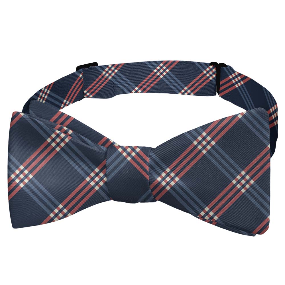 Intersector Plaid Bow Tie - Self Tie Bow Tie - Knotty Tie Co.