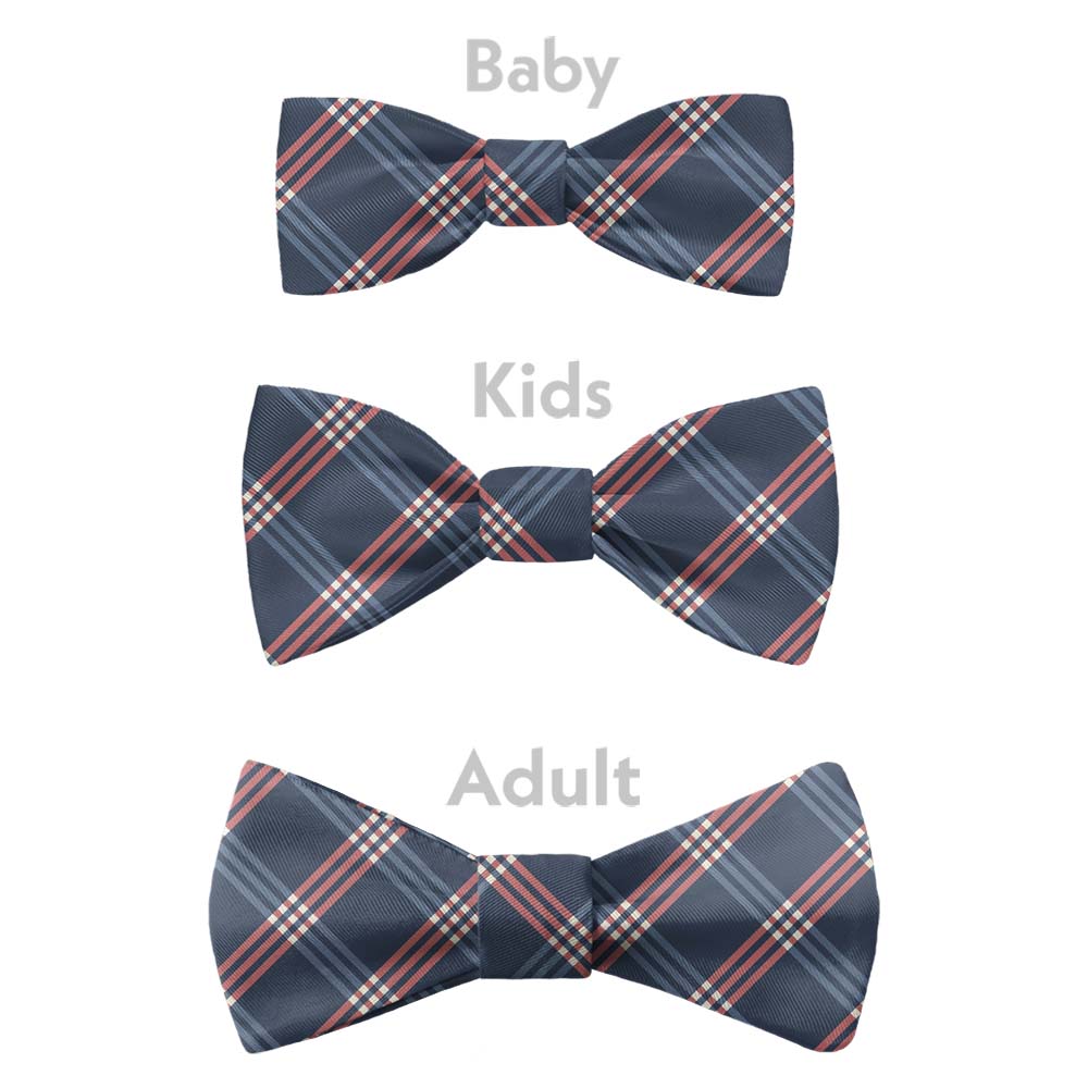 Intersector Plaid Bow Tie - Bow Sizes - Knotty Tie Co.