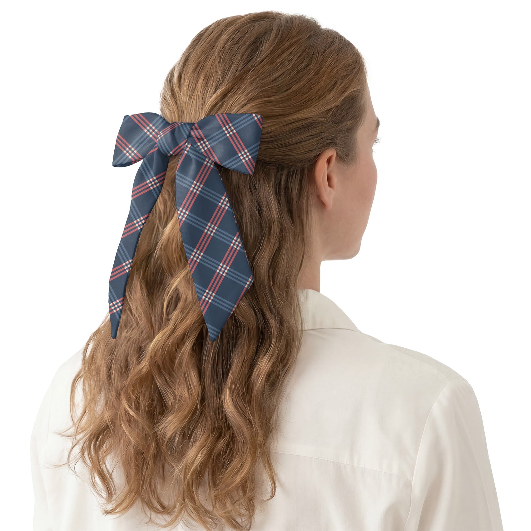 Intersector Plaid Hair Scarf - Hair Scarf - Knotty Tie Co.