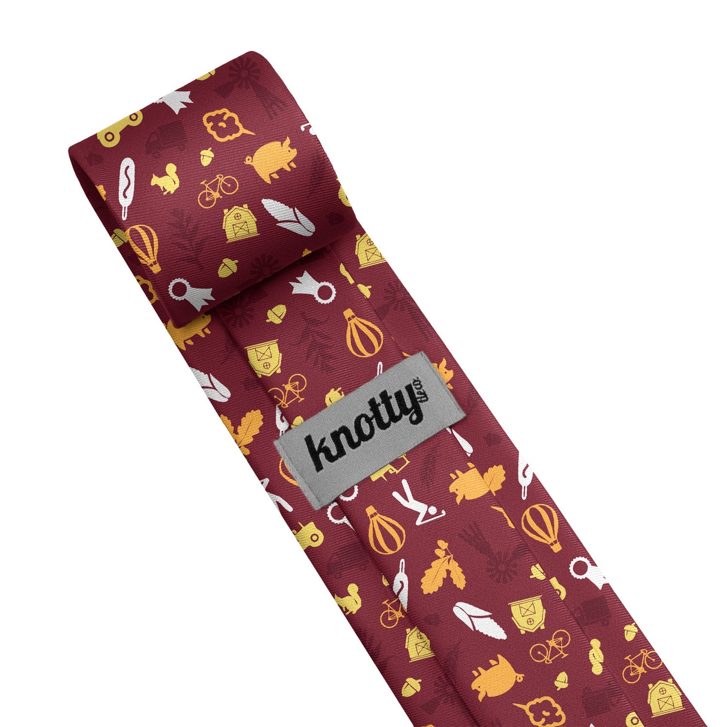 Iowa State Heritage Necktie - Tag - Knotty Tie Co.