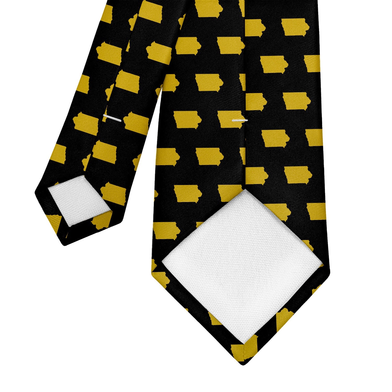 Iowa State Outline Necktie - Tipping - Knotty Tie Co.