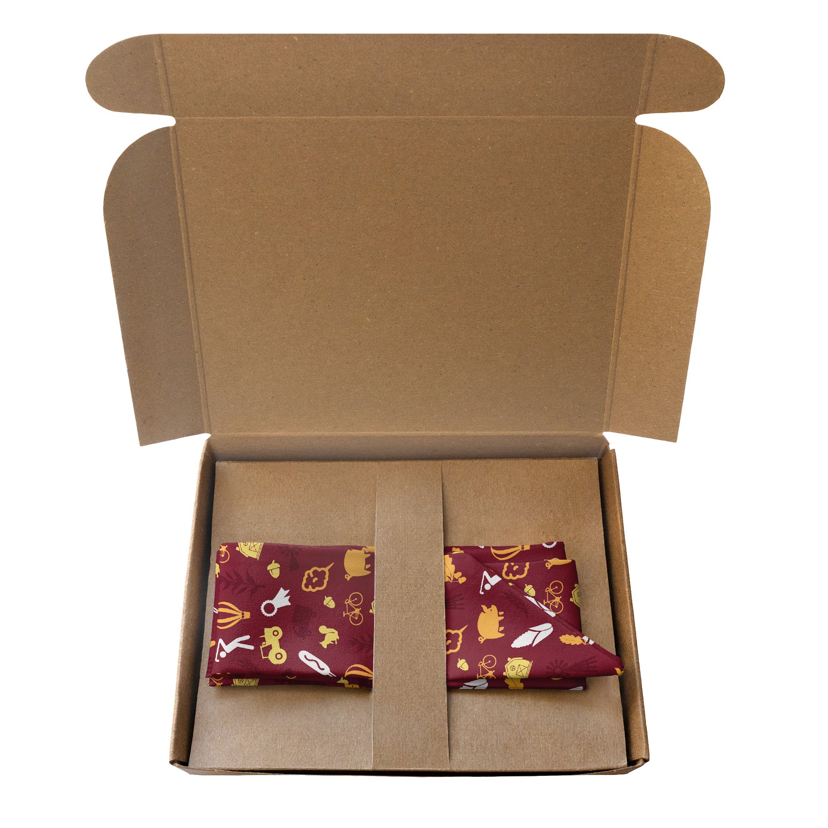 Iowa State Heritage Hair Scarf - Packaging - Knotty Tie Co.