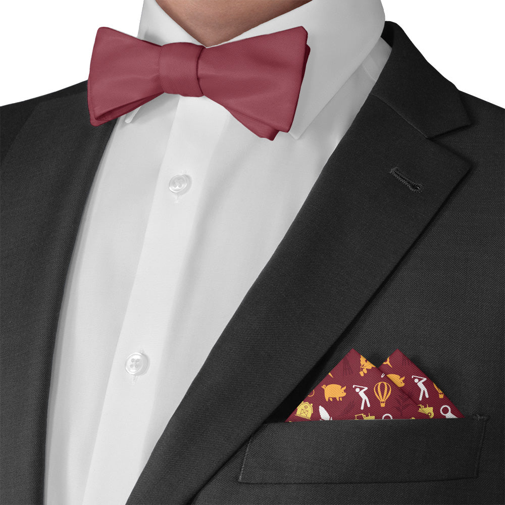 Iowa State Heritage Pocket Square - Matching Bow Tie - Knotty Tie Co.