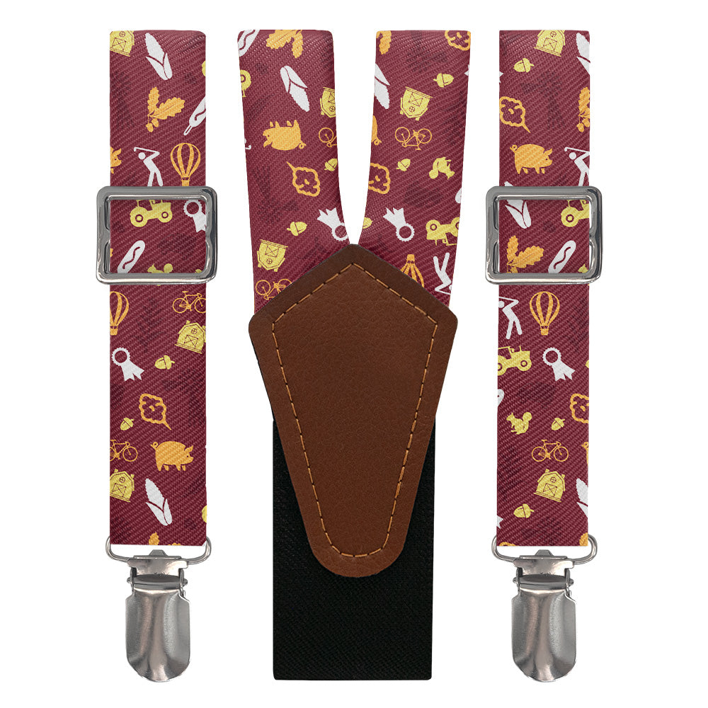 Iowa State Heritage Suspenders - Main View - Knotty Tie Co.